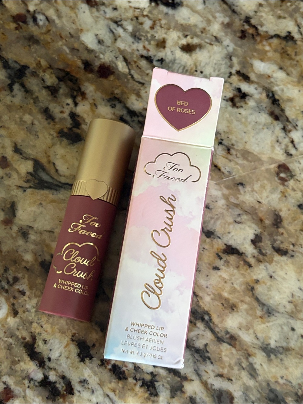 ⚡️❄️Too Faced Cloud Crush Whipped Lip & Cheek Colour Bed Of Roses - Picture 4 of 9